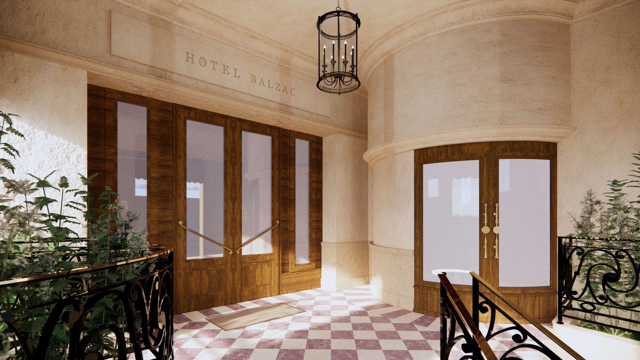 Hotel Balzac Париж Экстерьер фото